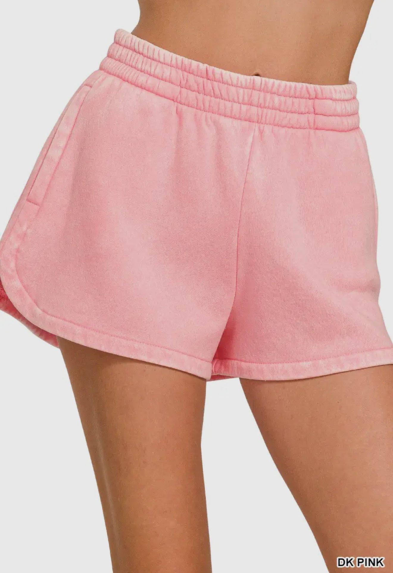 Zenana Acid Wash Shorts