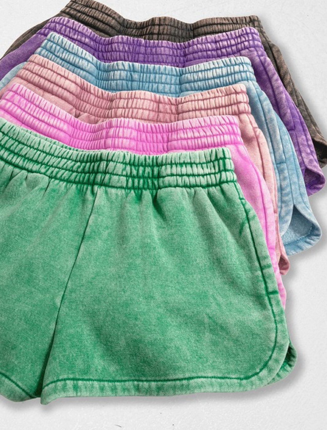 Zenana Acid Wash Shorts