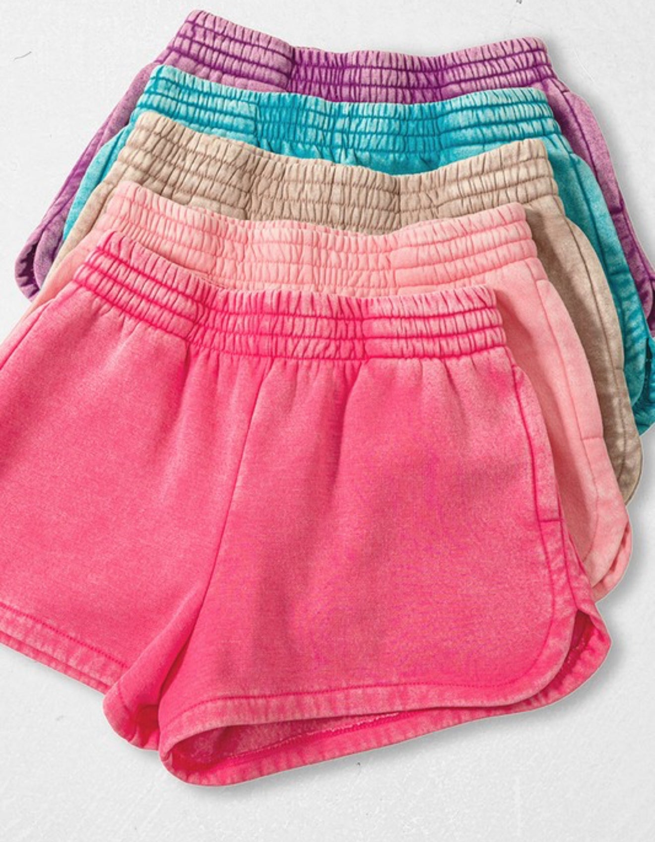 Zenana Acid Wash Shorts