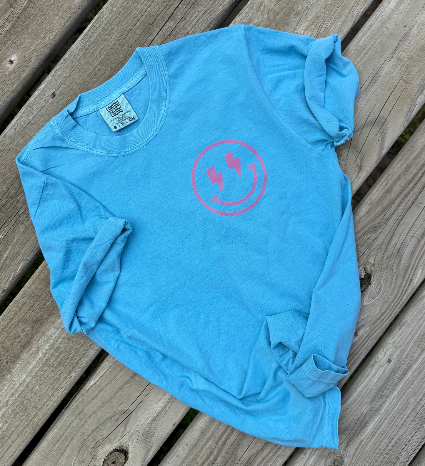 Retro Smiley Pocket Logo Graphic