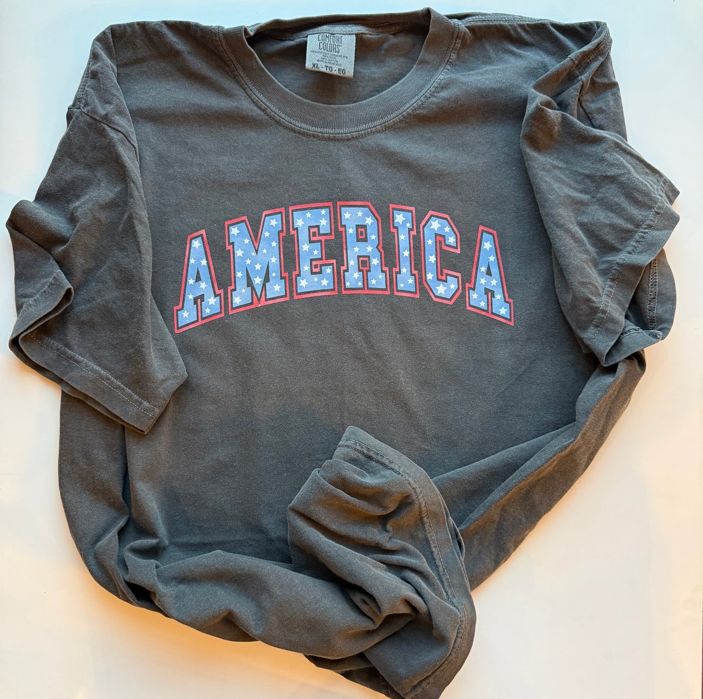 America Patriotic Shirt | USA Stars Graphic Tee | Fourth of July Shirt | Comfort Colors Patriotic Tee