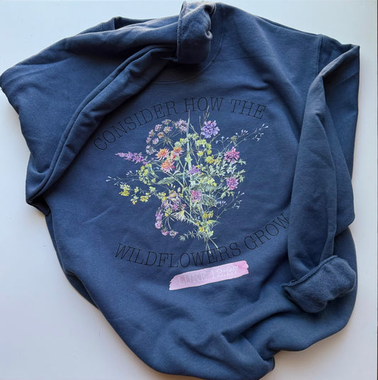 “Consider How The Wildflowers Grow” Graphic