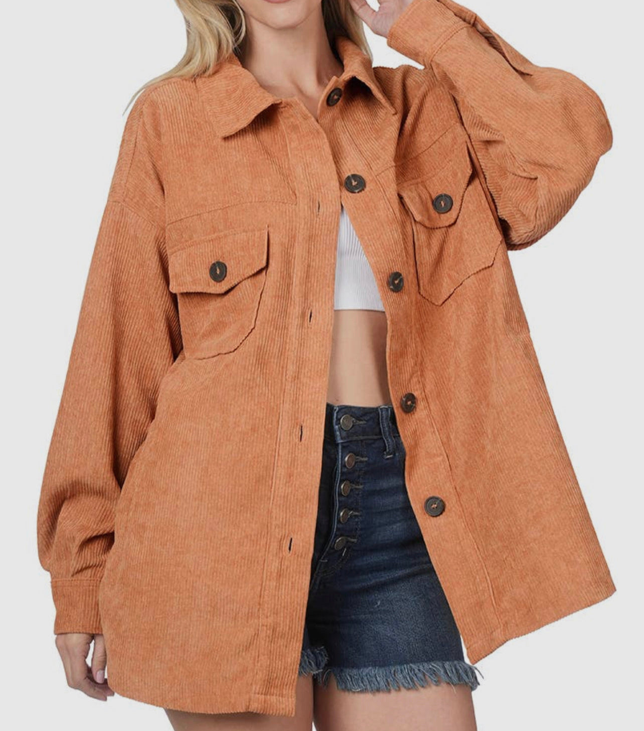 Oversized Corduroy Shacket