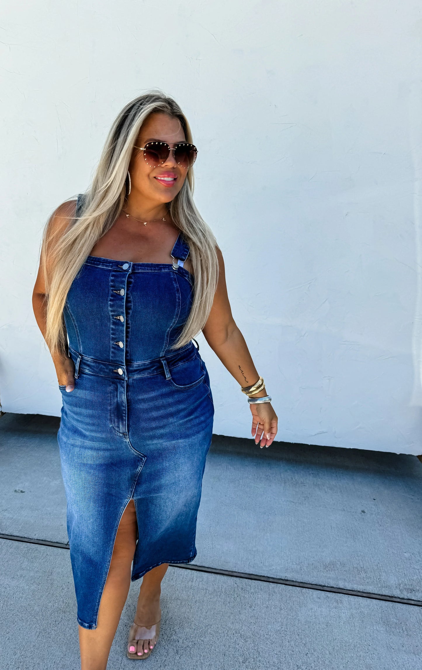 PREORDER: Frankie Overall Denim Dress