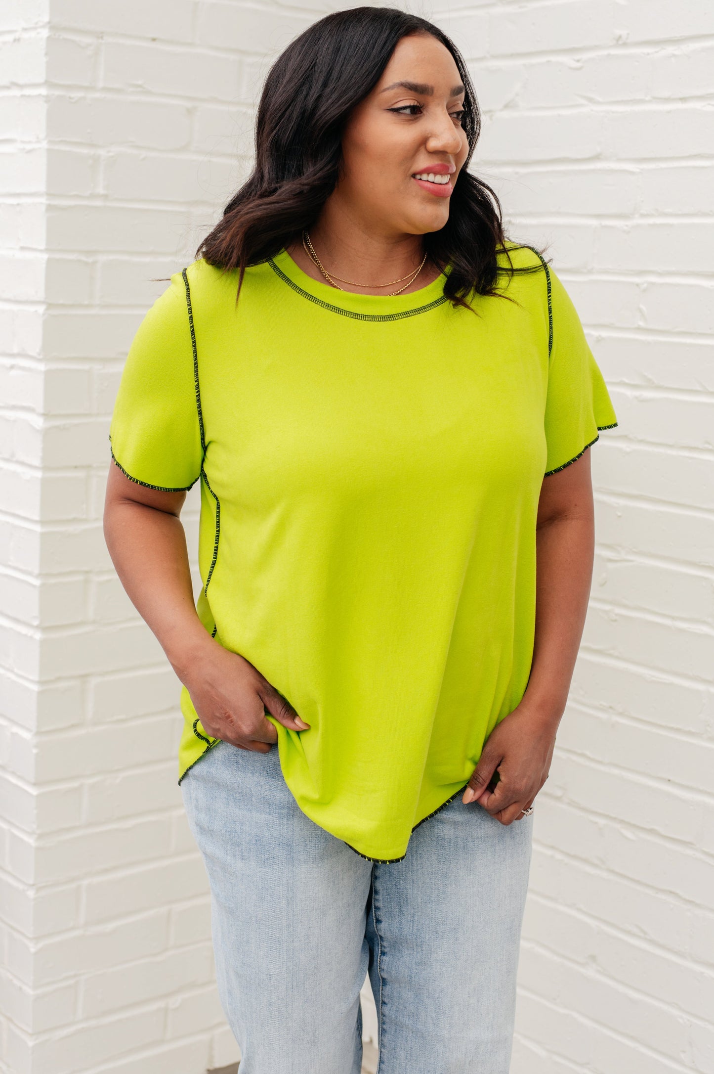 Lemons and Limes Contrast Top