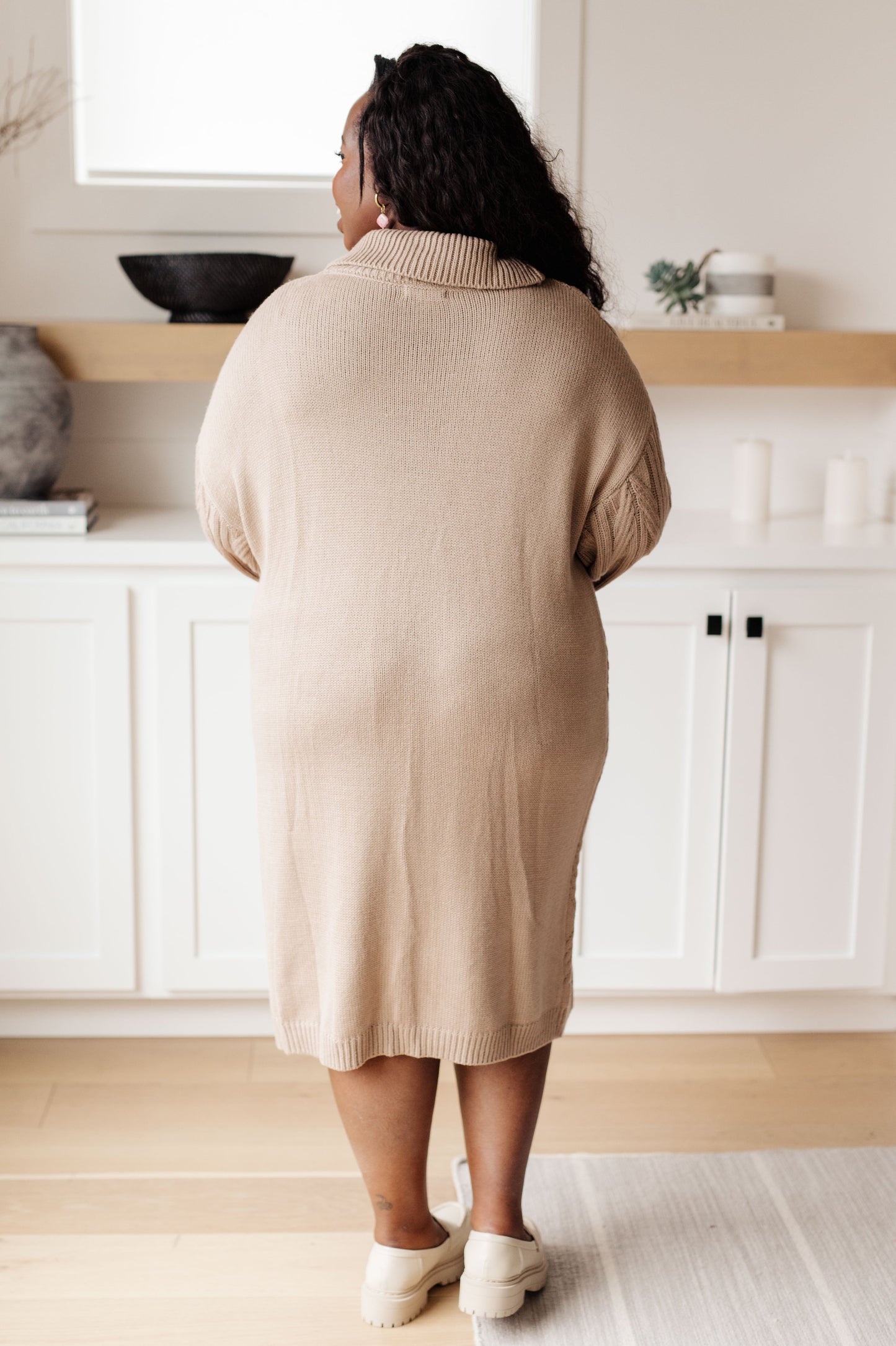 Bundled Beauty Turtleneck Sweater Dress